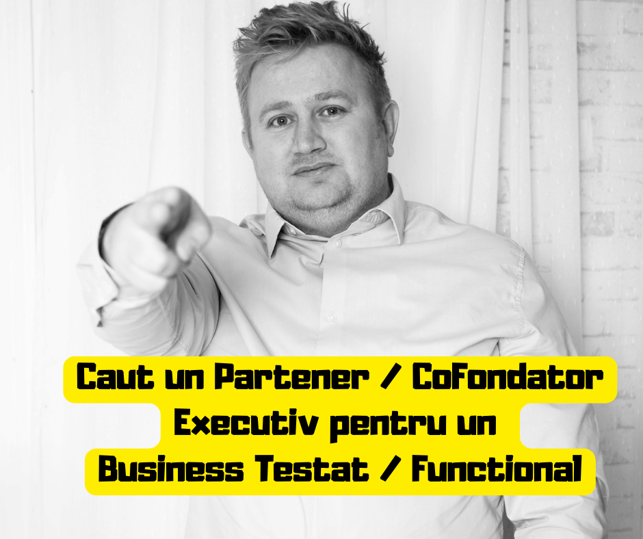 Caut un partener (cofounder) care știe să execute un plan și să-l transforme în realitate