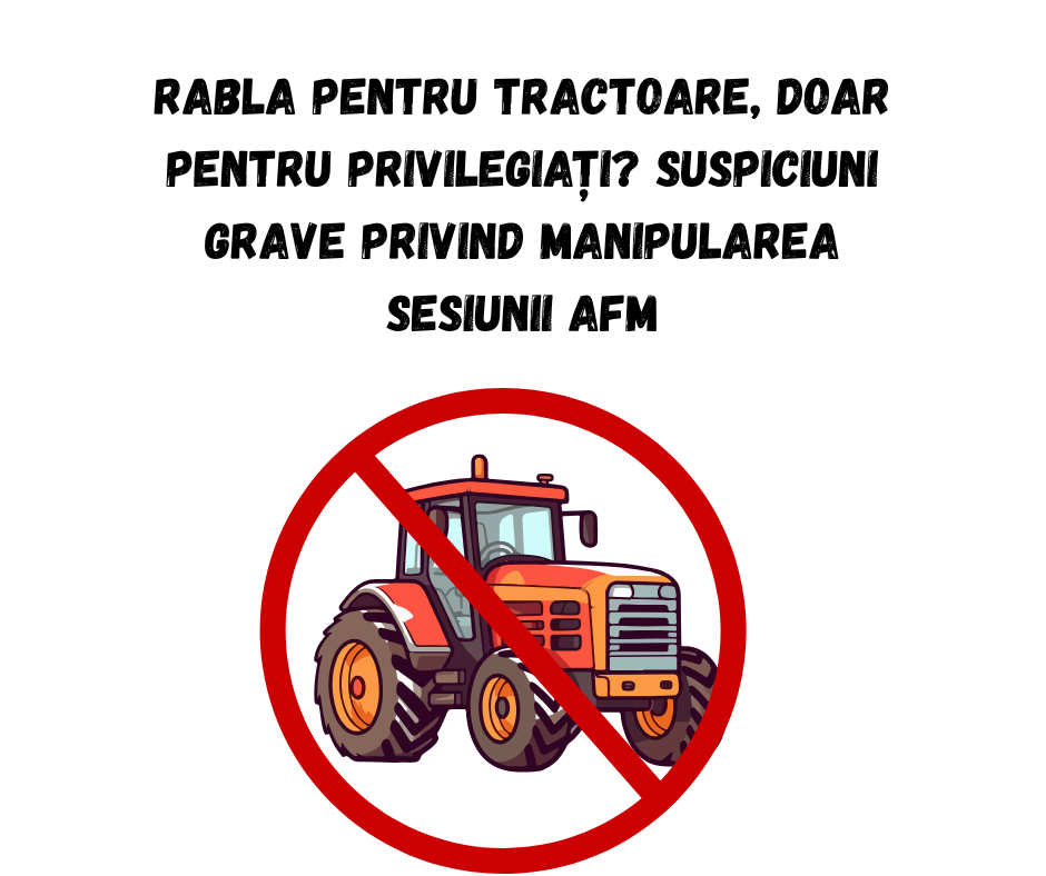 Rabla pentru tractoare, doar pentru privilegiați? Suspiciuni grave privind manipularea sesiunii AFM